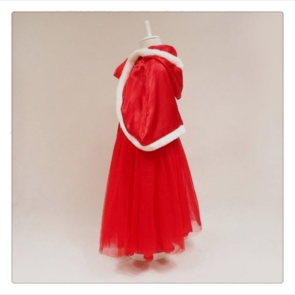 DRESSES FOR WINTER CAPE AND DRESS Size age 4 5 NEW - Picture 2 of 5